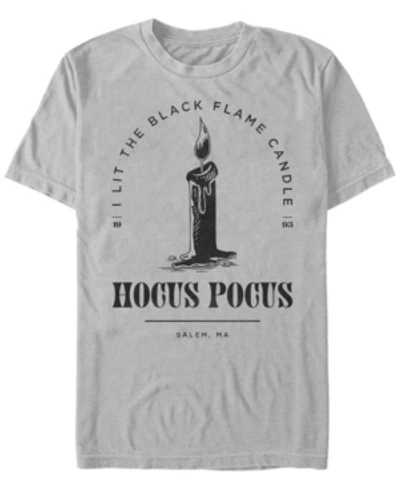 Fifth Sun Men's Hocus Pocus Candle Stamp Short Sleeve T-shirt In Silver-tone
