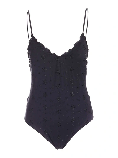 Mc2 Saint Barth Francoise One Piece Swimsuit In Black