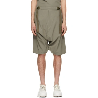 Acronym Hd Jersey Ultrawide Drawcord Short Pants In Alpha Green