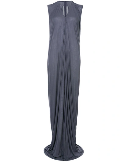 Rick Owens Draped Front Slit Gown