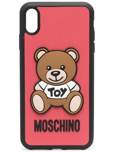 Moschino Teddy Bear Iphone Xs Max Case In Red