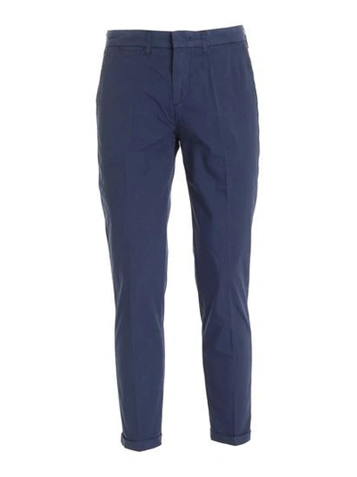 Fay Capri Trousers In Blue