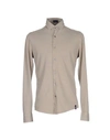 Drumohr Solid Color Shirt In Sand