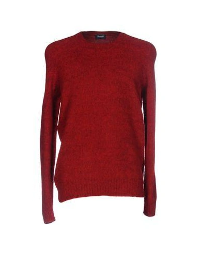 Drumohr Sweater In Brick Red