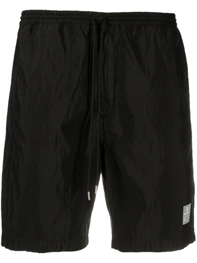 Department 5 Black Shorts With Logo Label
