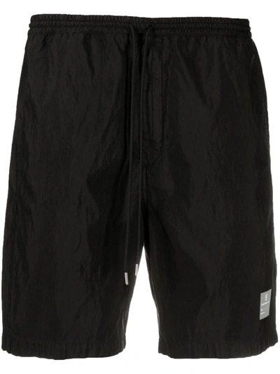 Department Five Black Shorts With Logo Label