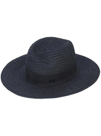 Maison Michel Blue Virginie Panama Hat
