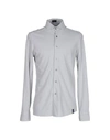 Drumohr Solid Color Shirt In Light Grey