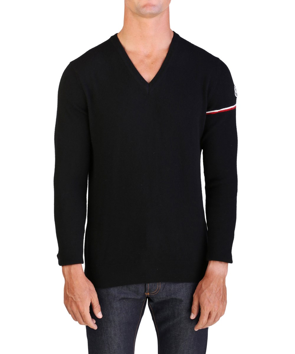 Moncler Men\u0026#39;s Cotton V-neck Sweater 