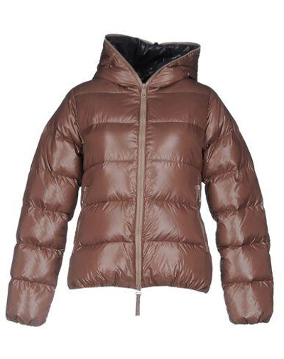 Duvetica Down Jackets In Brown
