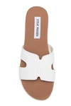 Steve Madden Hoku Slide Sandal In White Leather