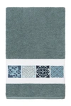 Linum Home Vivian 3-piece Embellished Towel In Teal