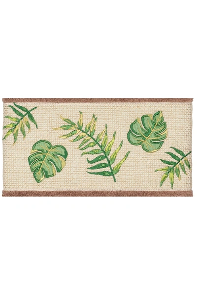 Linum Home Zoe 3-piece Embellished Towel In Latte
