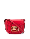 Etro Pegaso Leather Crossbody Bag In Red