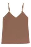 Uwila Warrior Happy Seams Metallic Trim Camisole In Toffee