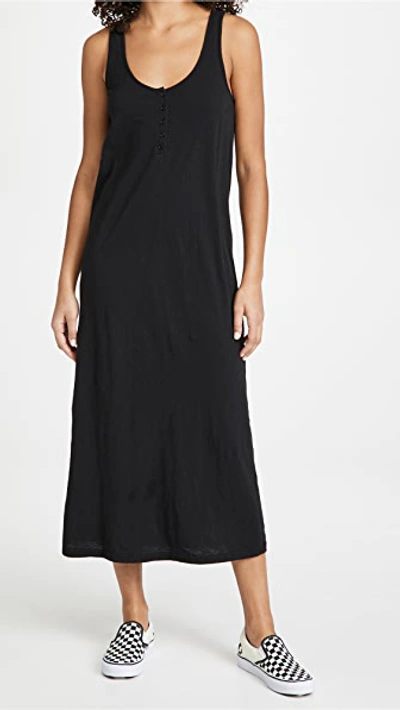 Z Supply Miley Slub Dress In Black