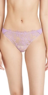 Skarlett Blue Entice Lace Thong In Vervain Nylon