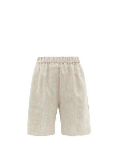 Albus Lumen Women's Mare Linen Boy Shorts In Neutral