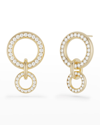 Spinelli Kilcollin Women's Canis 18k Yellow Gold & Diamond Interlocking Drop-hoop Earrings