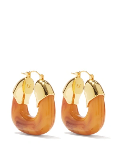 Lizzie Fortunato Women's The Organic Acrylic Hoop Earrings In Brown