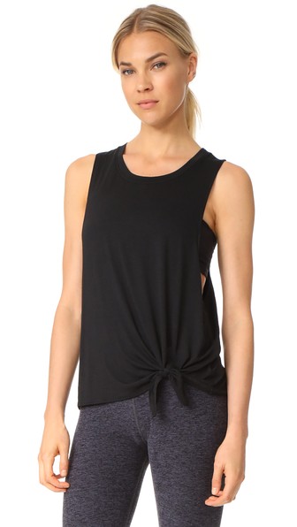 Beyond Yoga All Tied Up Racerback Tank In Black | ModeSens