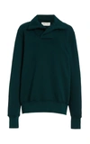 Les Tien Women's Yacht Cotton Sweatshirt In Ivory,green