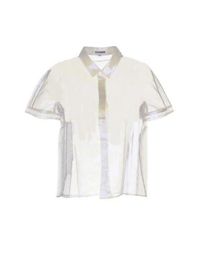 Jil Sander Solid Color Shirts & Blouses In White
