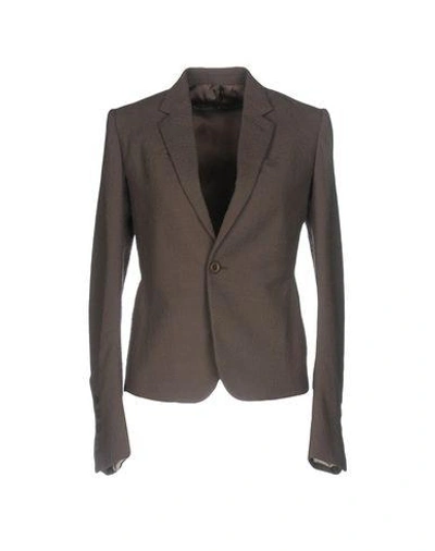 Rick Owens Blazer In Khaki