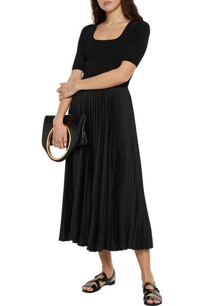 Theory black clearance pleated dress