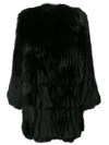 Givenchy Pleated-hem Fur Coat