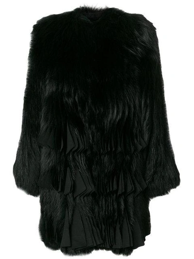 Givenchy Pleated-hem Fur Coat