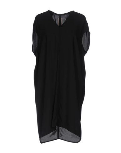 Rick Owens Short Dress In Black