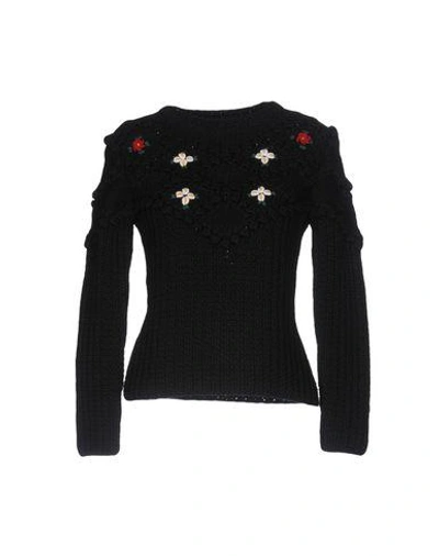 Miu Miu Sweaters In Black