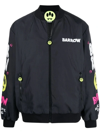 Barrow Graphic-print Zip-up Jacket In Black