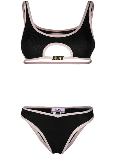 Gcds Logo Two-piece Bikini Set In Black
