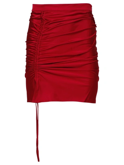Gcds Coulisse Mini Skirt Cherry Red