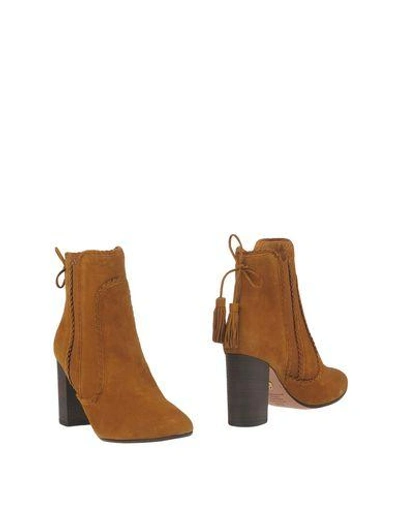 Aquazzura Ankle Boots In Brown