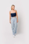 Into The Night First Date Crop Top In Blue