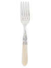 Vietri Aladdin Brilliant Aqua Serving Fork In Ivory