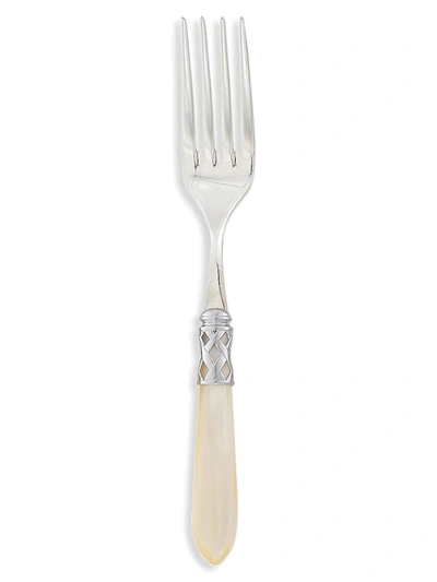 Vietri Aladdin Brilliant Aqua Serving Fork In Ivory