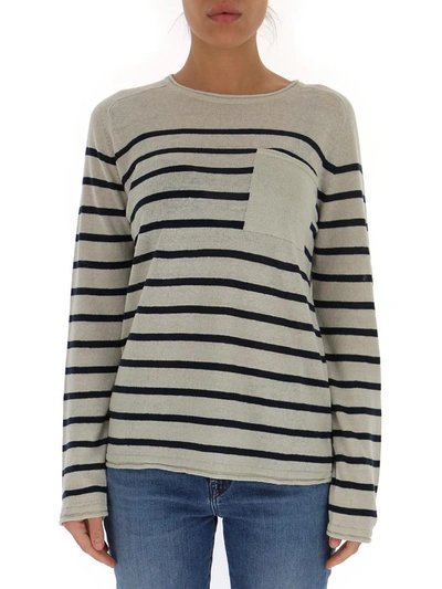 Max Mara 's  Sequoia Pocket Detail Striped Jumper In Multi