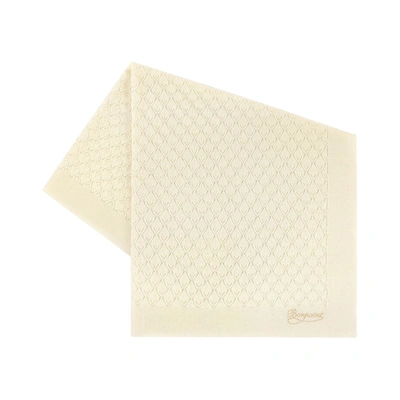 Bonpoint Off-white Openwork Blanket In Cream
