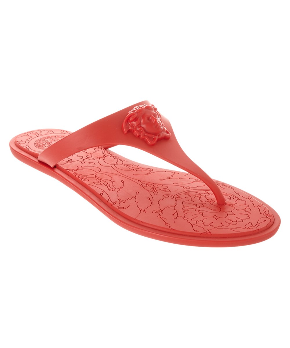 versace medusa thong sandals