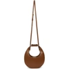 Staud Brown Mini Moon Bag In Raspberry