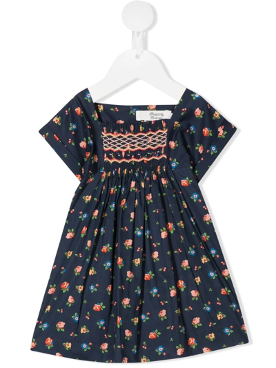 Bonpoint Baby's & Little Girl's Floral A-line Dress In Navy