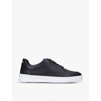 Filling Pieces Mondo 2.0 Ripple Low-top Leather Trainers In Black