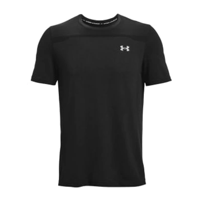 Under Armour Mens Black Mod Gray Seamless Knitted T-shirt M