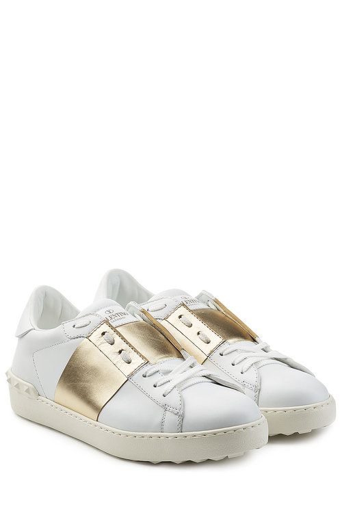 valentino open sneaker gold