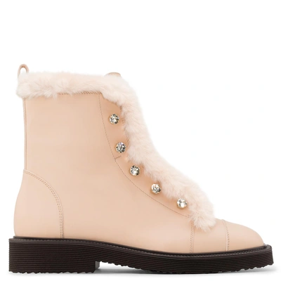 Giuseppe Zanotti - Pink Calfskin Boot Glenn