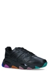 Kurt Geiger Mens Black Lettie Low-top Leather Trainers 7